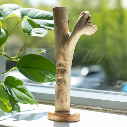 Handgefertigte Parasiten Holz Kunstschnitzerei - Greenman