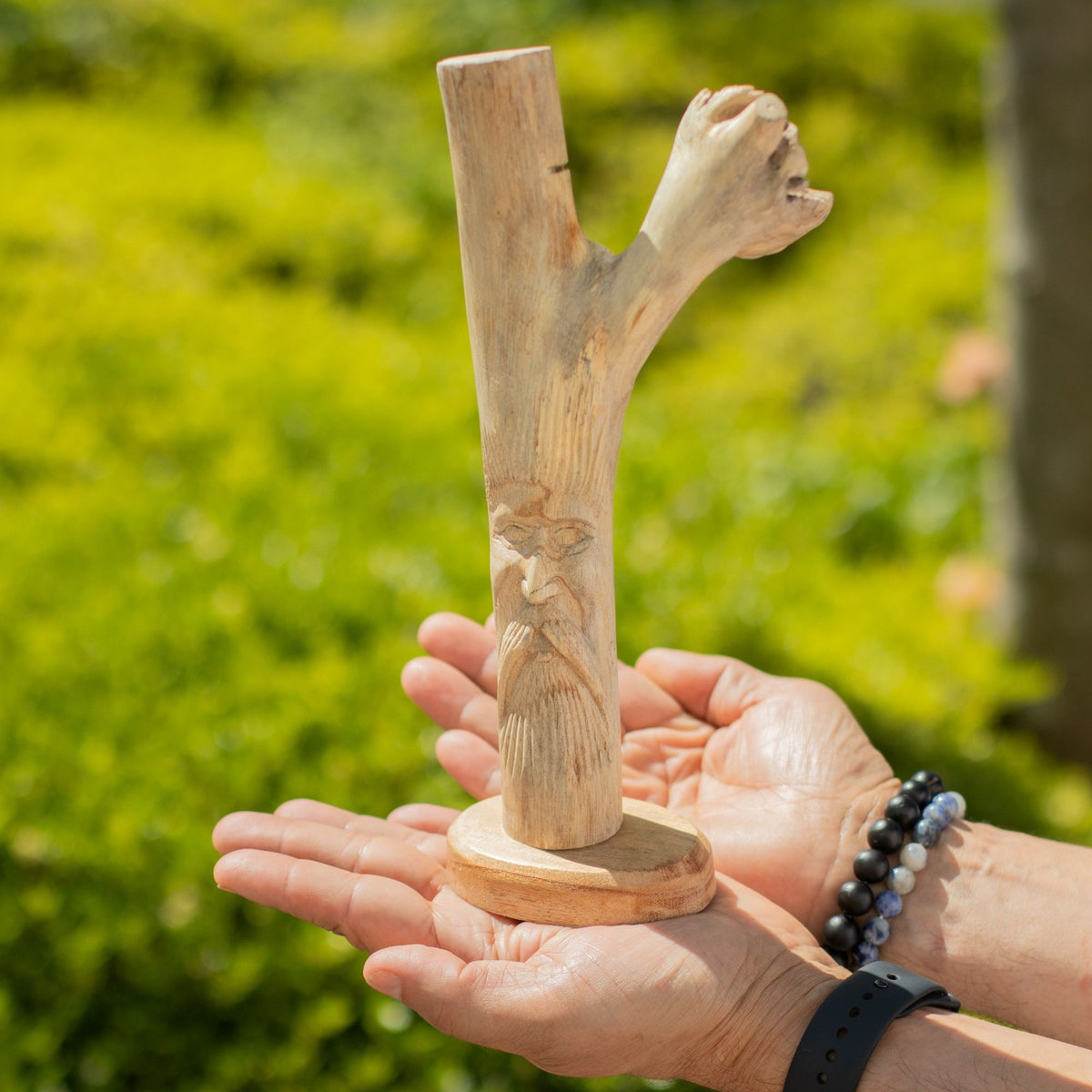 Handgefertigte Parasiten Holz Kunstschnitzerei - Greenman